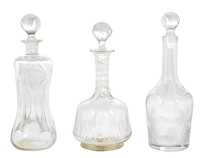 Lot 290 - Group of Blown Glass Decanters Approximately...