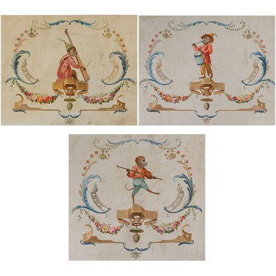 Lot 97 - European School 19th Century Singeries (Monkey...