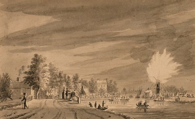 Lot 23 - Dirck Langendijk Dutch, 1748-1805 The Windmill...