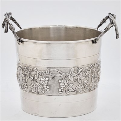 Lot 281 - Italian Silver Wine Cooler 20th Century Of...