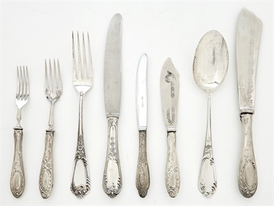 Lot 279 - Assembled Continental Silver Partial Flatware...