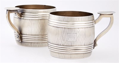 Lot 113 - Pair of Russian Silver-Gilt Trompe L'Oeil Tea...