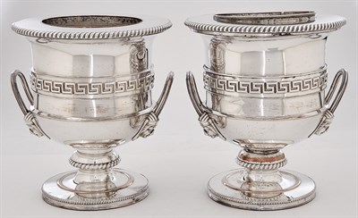 Lot 261 - Pair of Regency Sheffield Plated Egyptian...