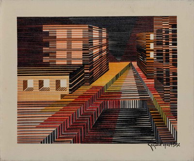 Lot 38 - Gegald French, 20th Century (i) Opus 74109...