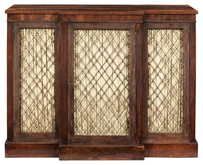 Lot 386 - Regency Style Rosewood Side Cabinet Height 38...