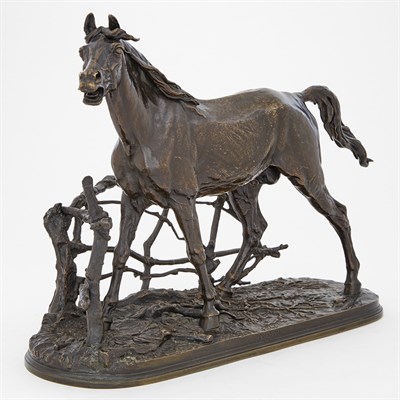 Lot 216 - Bronze Figure of a Barbary Stallion Entitled...