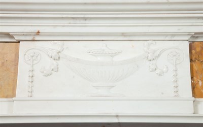 Lot 494 - George III Style Marble Fireplace Surround...