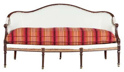 Lot 541 - George III Mahogany Settee in the manner of...