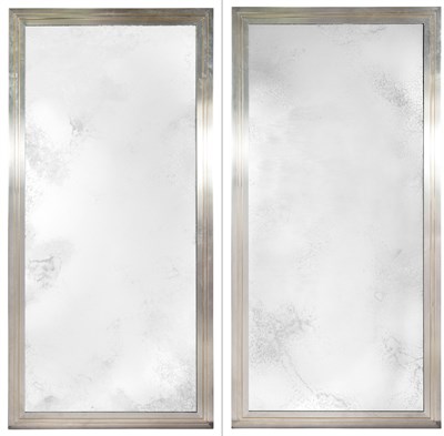 Lot 320 - Pair of Willy Rizzo Triple Frame Steel and...