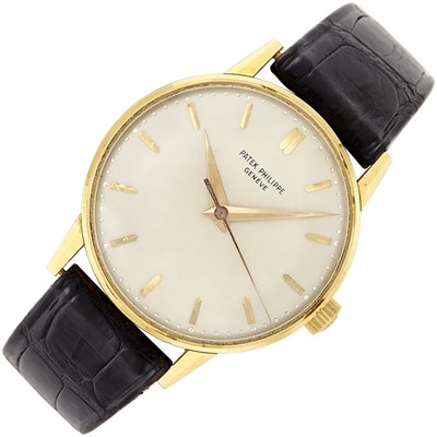Lot 193 - Gentleman's Gold 'Calatrava' Wristwatch, Patek Philippe, Ref. 3411