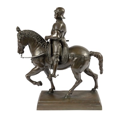 Lot 234 - German Bronze Equestrian Group of Bartolomeo...