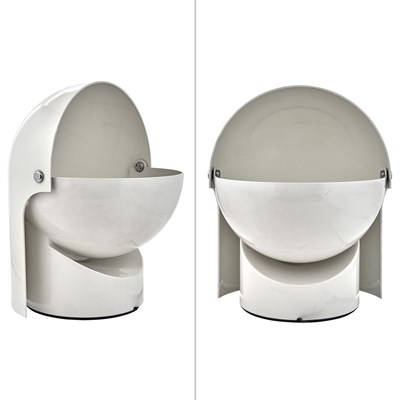 Lot 340 - Pair of Gae Aulenti Pileo-Mezzo Acrylic Lamps...