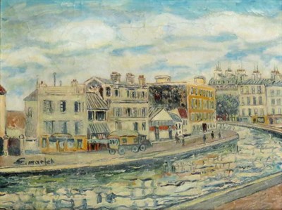 Lot 58 - Elisee Maclet French, 1881-1963 Canal...