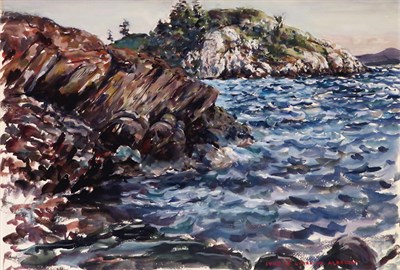 Lot 2 - Ivan Albright American, 1897-1983 Maine Coast...