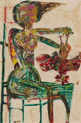 Lot 34 - Juan Genoves Spanish, b. 1930 Untitled, 1959...