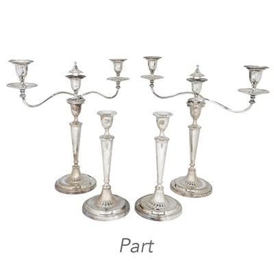 Lot 271 - Set of Four Sheffield Silver Plated...