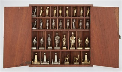 Lot 268 - Two Sets of Peruvian Silver Chess Game Pieces...