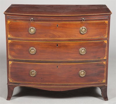 Lot 357 - George III Inlaid Mahogany Chest of Drawers...