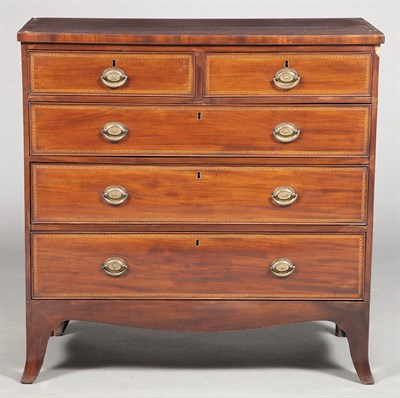 Lot 358 - George III Inlaid Mahogany Chest of Drawers...