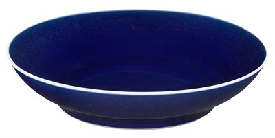 Lot 71 - Chinese Blue Glazed Porcelain Dish Yongzheng...