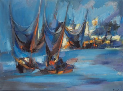Lot 116 - Marcel Mouly French, 1918-2008 Les Bateaux...