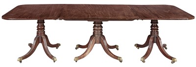 Lot 543 - George IV Mahogany Triple-Pedestal Dining...