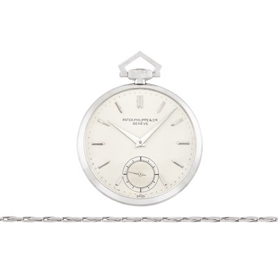 Lot 352 - Platinum Pocketwatch, Patek Philippe, Ref. 60J