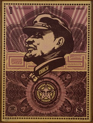 Lot 7 - Shepard Fairey American, b. 1970 Lenin Money,...
