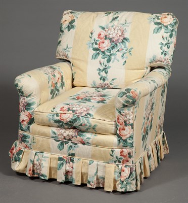 Lot 342 - Pair of Upholstered Club Chairs