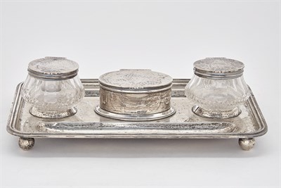 Lot 273 - Edward VII Sterling Silver and Cut Glass...