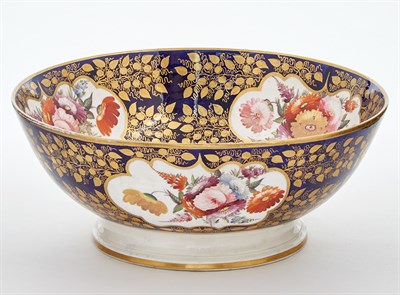 Lot 408 - English Gilt and Polychrome Decorated...