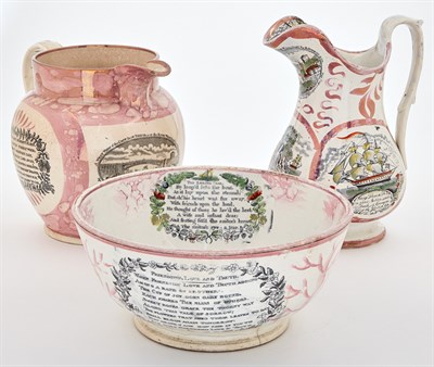 Lot 250 - Group of Ten English Pottery and Lustreware...