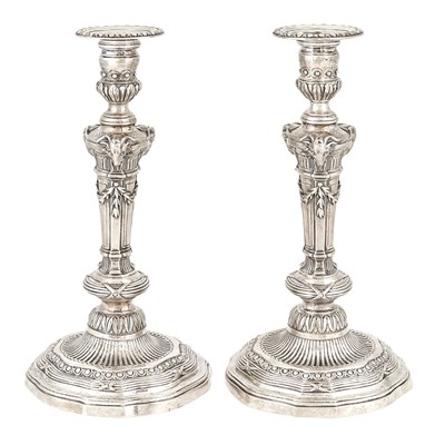 Lot 254 - Set of Four Georgian Sterling Silver...