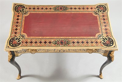 Lot 436 - Napoleon III Brass, Tortoiseshell, Ebony and...