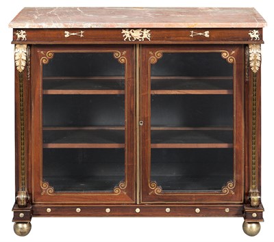 Lot 551 - Regency Brass-Mounted and Inlaid-Rosewood and...