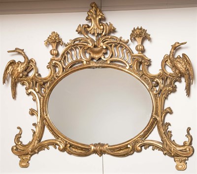 Lot 284 - George II Style Giltwood Overmantel Mirror...