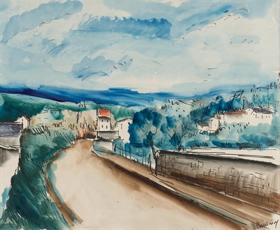Lot 14 - Maurice de Vlaminck French, 1876-1958 Rue de...
