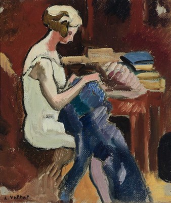 Lot 31 - Louis Valtat French, 1869-1952 The Seamstress...