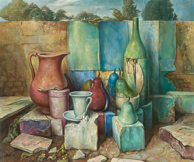 Lot 121 - Samuel Bak Polish/Israeli, b. 1933 Together,...