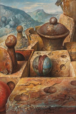 Lot 124 - Samuel Bak Polish/Israeli, b. 1933 Far Away,...