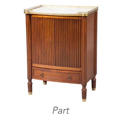 Lot 345 - Louis XVI Style Brass Mounted Mahogany Faux...