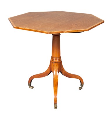 Lot 369 - George III Rosewood Banded and Walnut Tilt-Top...