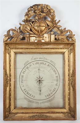 Lot 223 - Louis XV Style Giltwood Barometer Height 37...