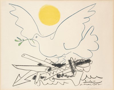 Lot 205 - After Pablo Picasso COLOMBE AU SOLEIL Color...