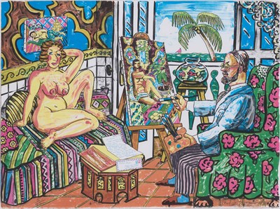 Lot 111 - Red Grooms (b. 1937) MATISSE IN NICE...