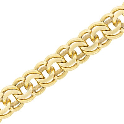 Lot 22 - Gold Curb Link Bracelet