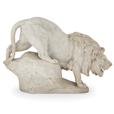 Lot 29 - European School Late 19th Century Lion on a...