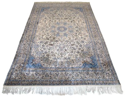 Lot 605 - Silk Isfahan Carpet Central Iran, second half...