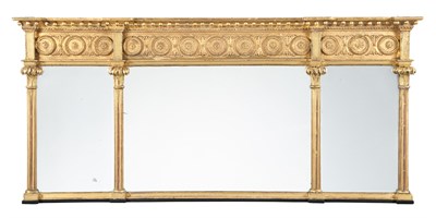 Lot 431 - George III Giltwood Overmantel Mirror Early...