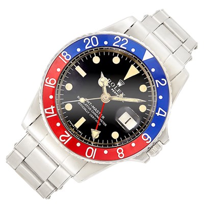 Lot 188 - Gentleman's Stainless Steel 'GMT Master' Wristwatch, Rolex, Ref. 1670